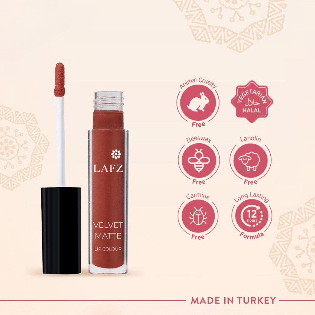 Halal Velvet Matte Lip Colour/Brick Red (424)
