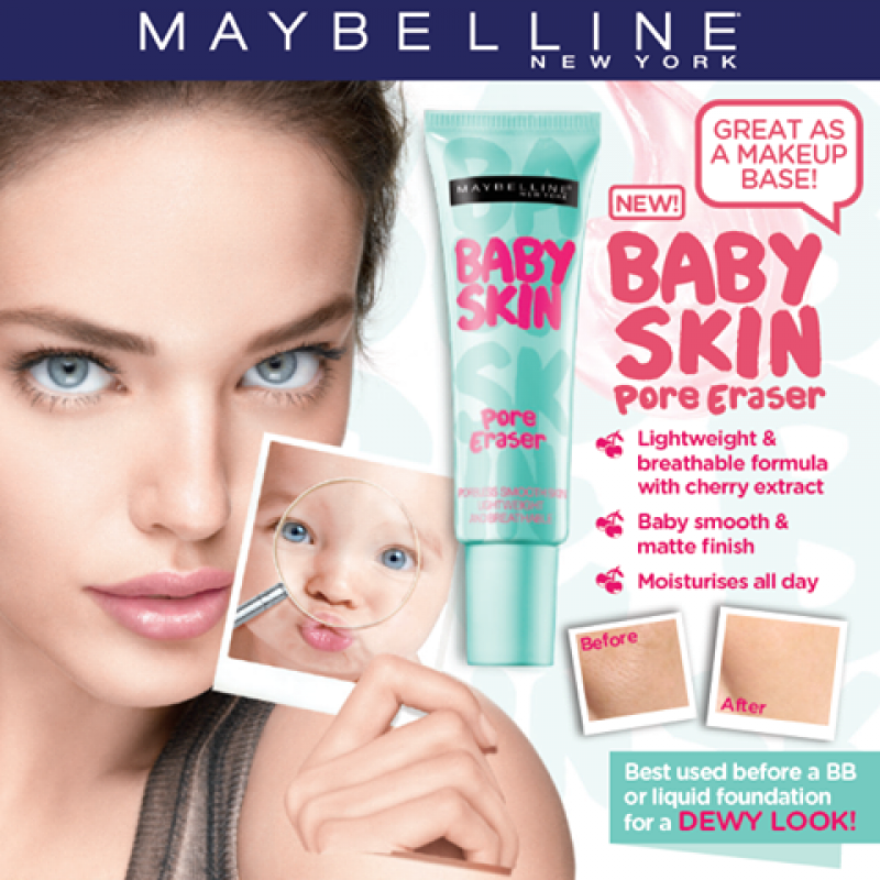 Maybelline Baby Skin Pore Eraser Clear Primer TMaybelline Baby Skin Pore Eraser Clear Primer Tubeube