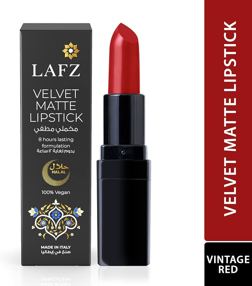Halal Velvet Matte Lipstick/ Vintage Red