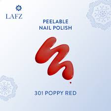 Halal Peelable Nail Polish /301 Poppy Red