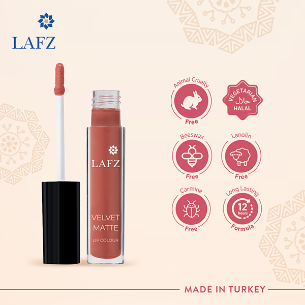 Halal Velvet Matte Lip Colour/Peach & Cream (421)